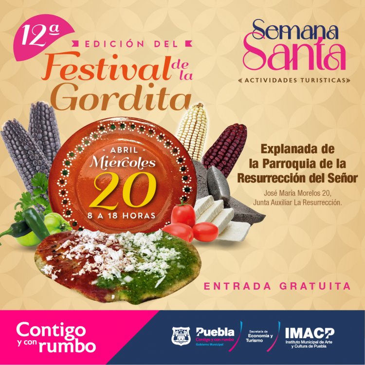Disfruta de los sabores de México en el Festival de la gordita en Puebla