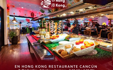 Una experiencia familiar alrededor del buffet en Cancún